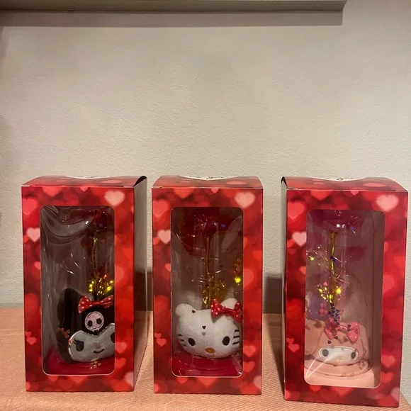 Hello kitty and friends light up forever rose glass 🥀 3 pc - Picture 6 of 6